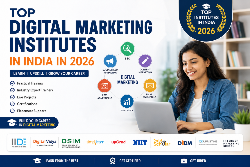 Top Digital Marketing Institutes in India